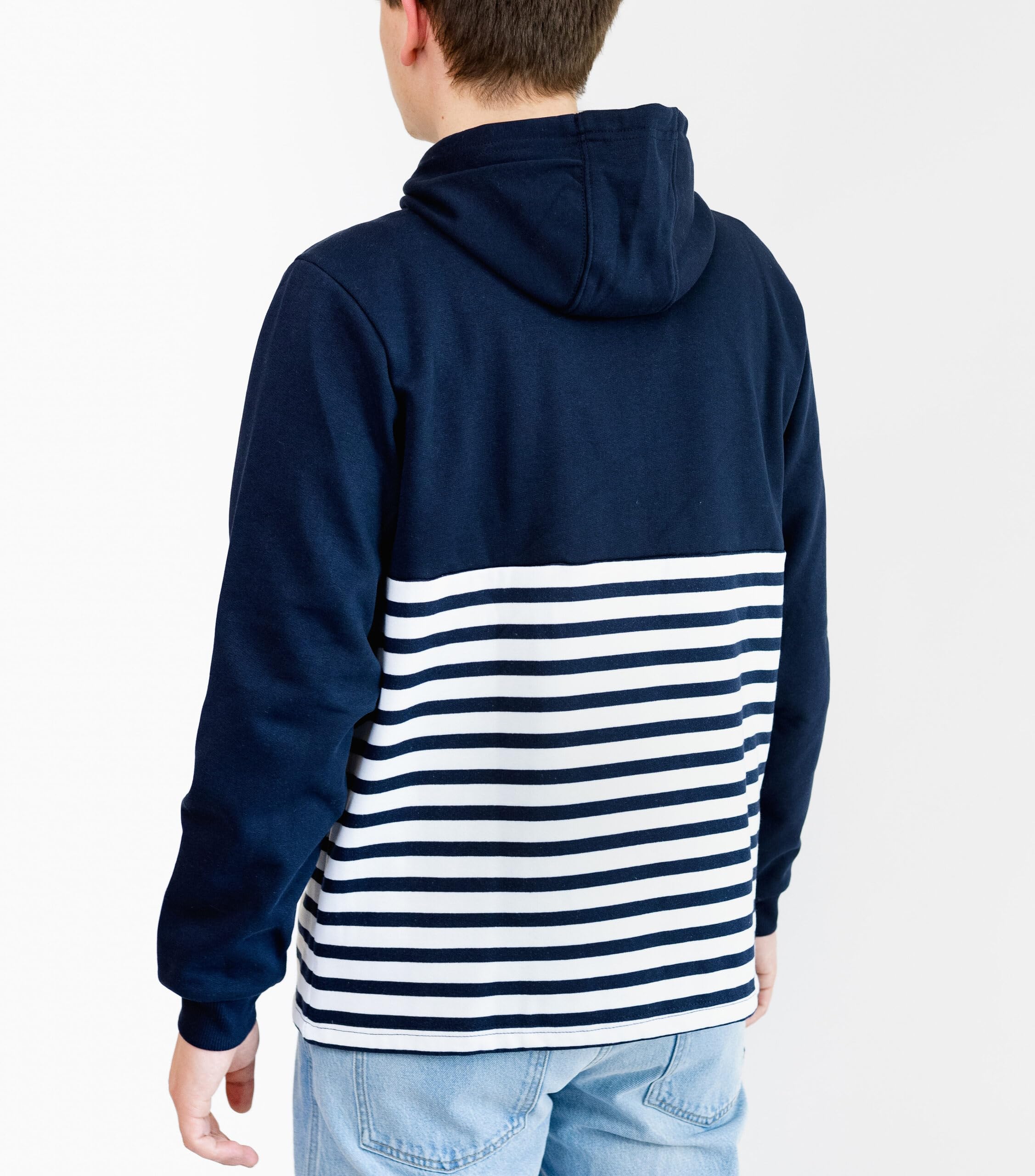 Breizh Ocean - Veste Molleton avec capuche BREST, Mixte homme ou femme, coupe droite – XS au 4XL