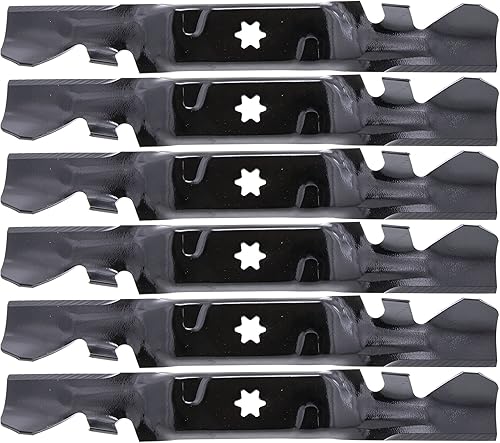 Miniatura 2 de CUB CADET 942-05052-X Hoja de mantillo Star Xtreme de 50 pulgadas 6 Pt RZT GT LX SX XT1 XT2 ZT1 6 Pack