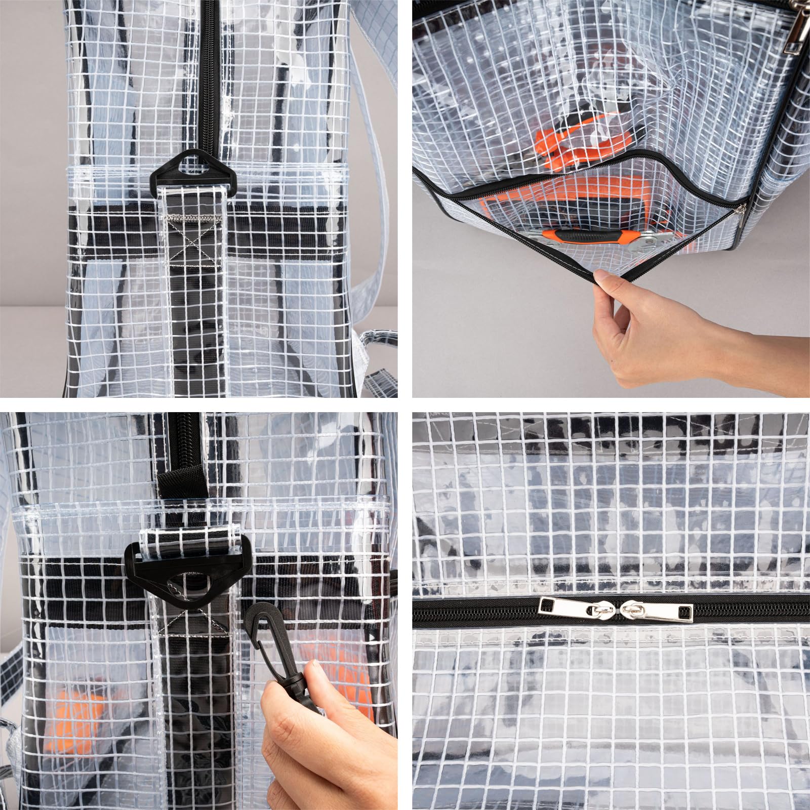 Spaziosa borsa a tracolla antistatica da 45,7 cm, in PVC, alla moda, perfetta per professionisti e viaggiatori uffici