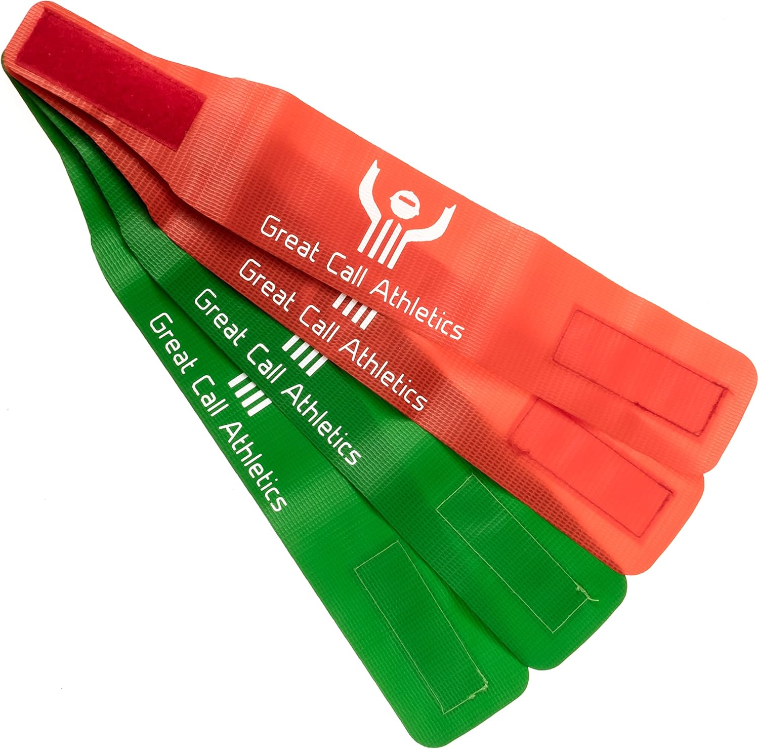 Great Call Athletics | Wrestling Ankle Bands | 2 Red & 2 Green Set | Premium Tournament & Dual Meet Anklets | Coach | Referee | Official : Sports & Outdoors