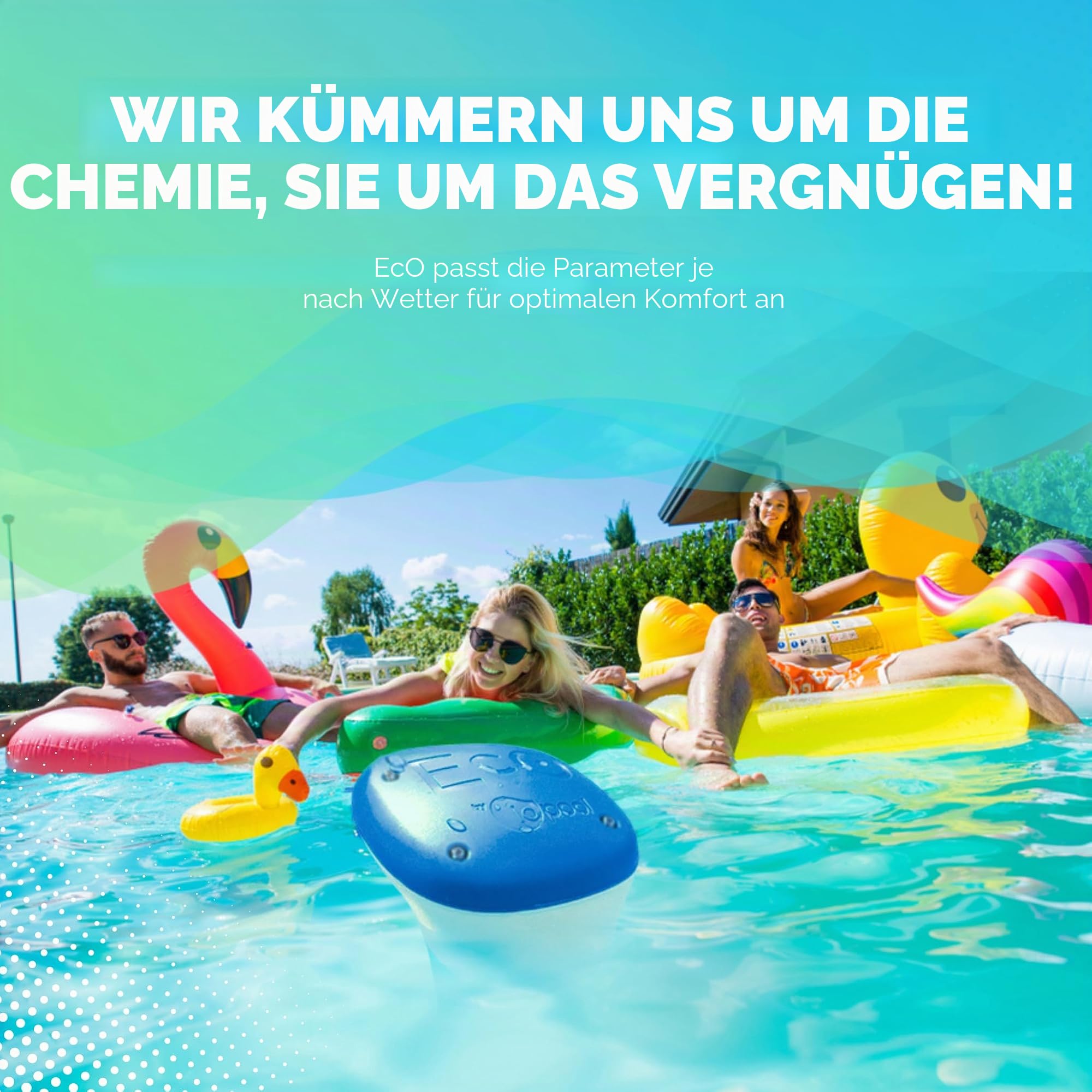 EcO Start Salz – Analysator zur Wasseraufbereitung für Pool und Spa mit Salz (EcO Start Salt + Connect)