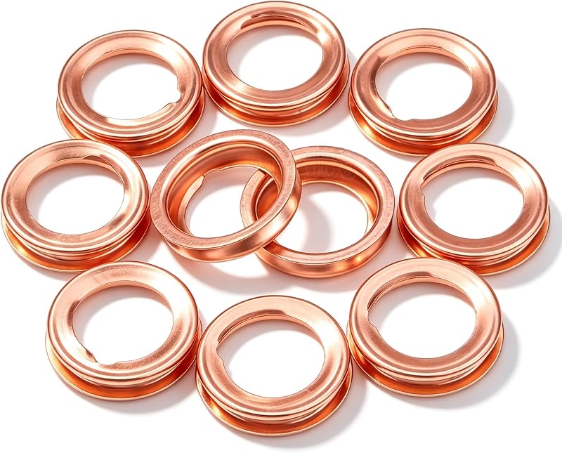 Junta de cobre do bujão de óleo do motor MEAJOO para Nissan e Infiniti – Pacote com 10 unidades
