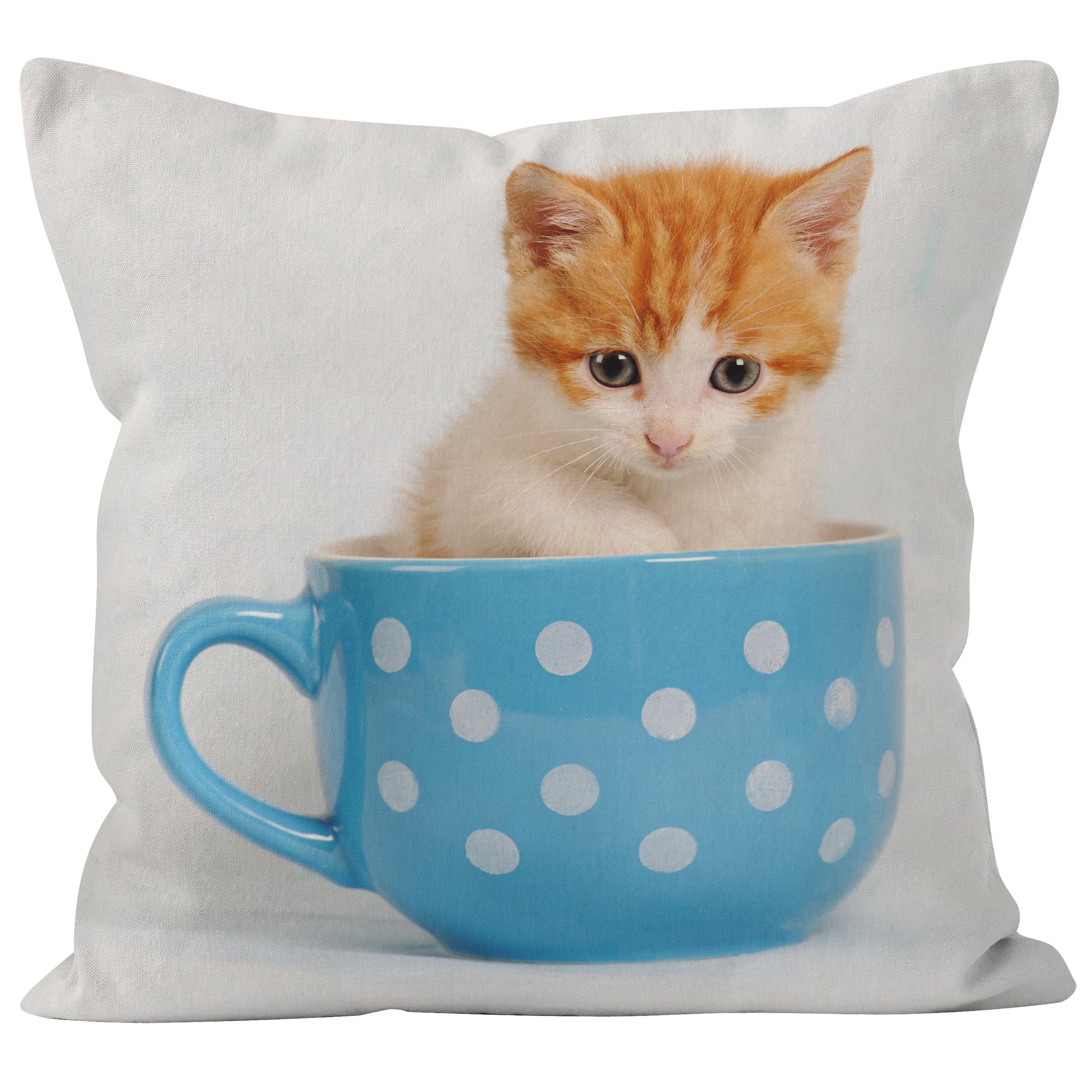 Cevan Pattern 8 Linen Pillow Covers Natural Patio Cushion Covers Replacement Sectional Cat Pillow Covers Queen Size Waterproof Cushion Covers Multicolored Throw Pillow Covers 50X50cm,1Pcs