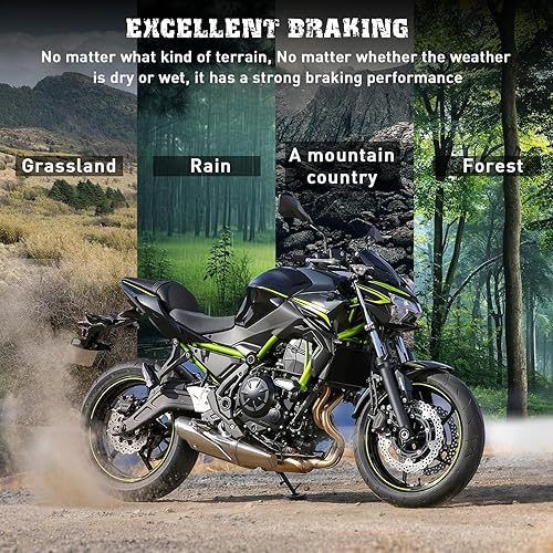 Miniatura 5 de Pastillas de freno delanteras y traseras para Kawasaki 650 Z650 ER 650 2017-2020 Z750 ZR 750 2007-2011 KLE650 Versys 650 2016-2020 para Honda 600