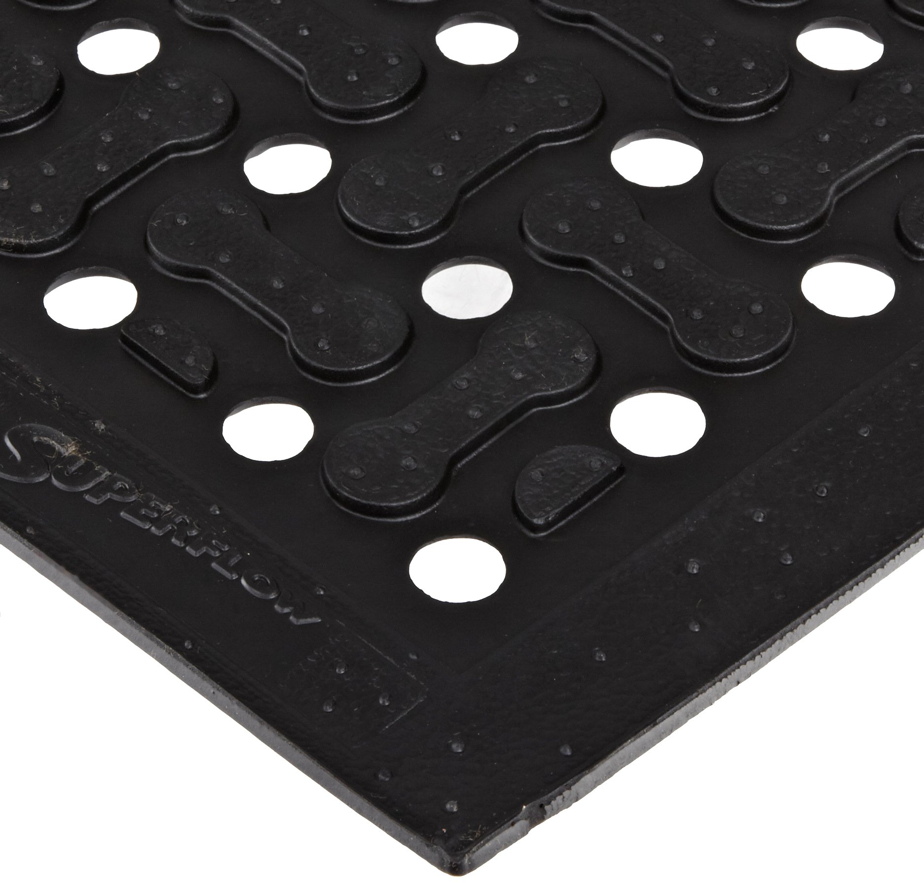 Notrax - T18S0046BL NoTrax T18 Superflow Lightweight Anti-Fatigue Workstation Mat, 4' X 6' Black