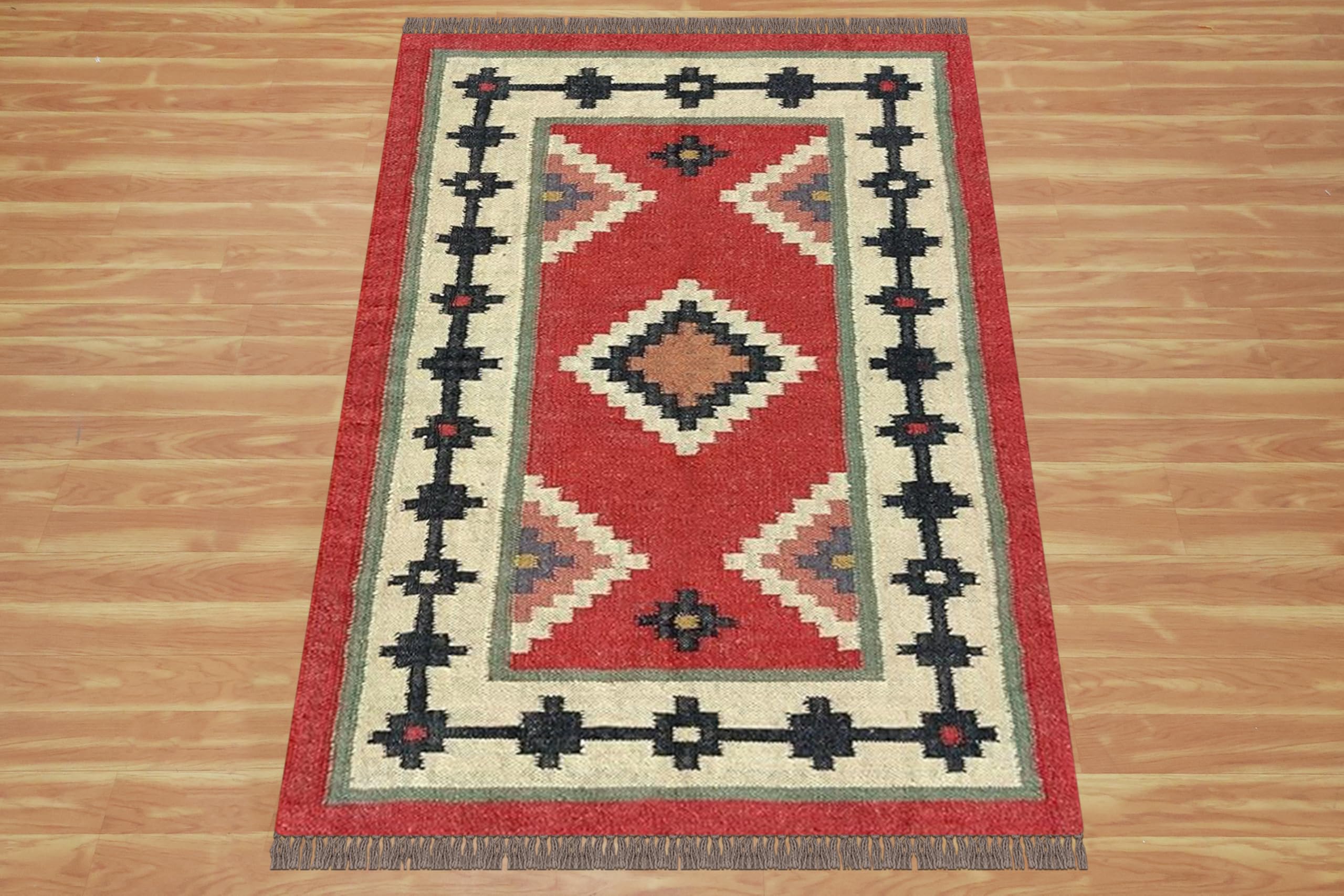 Kelim-Teppich, handgewebt, Wolle, Jute-Teppiche für Terrasse und Garten, Yoga-Teppiche für Schlafzimmer, Flachgewebe, Jute-Teppich, Innenbereich, Boho, Esszimmer, Wolle, Jute-Teppich,