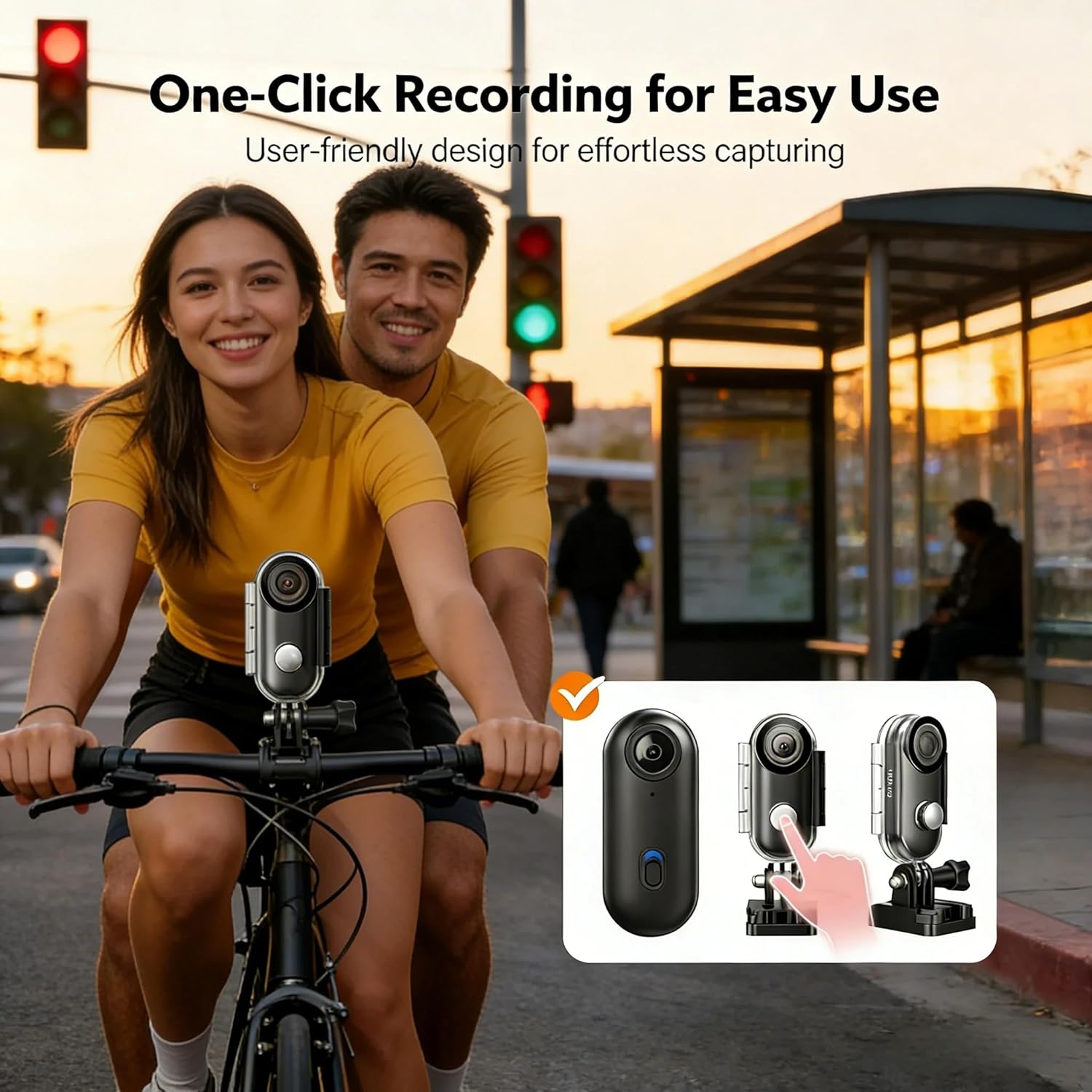 JETO 1080P HD Mini Body Camera, Wearable Camera with 360°Rotatable Clip & Magnetic Clip, 150° Wide Angle, Waterproof Case,Portable Wearable Action Cam for Travel