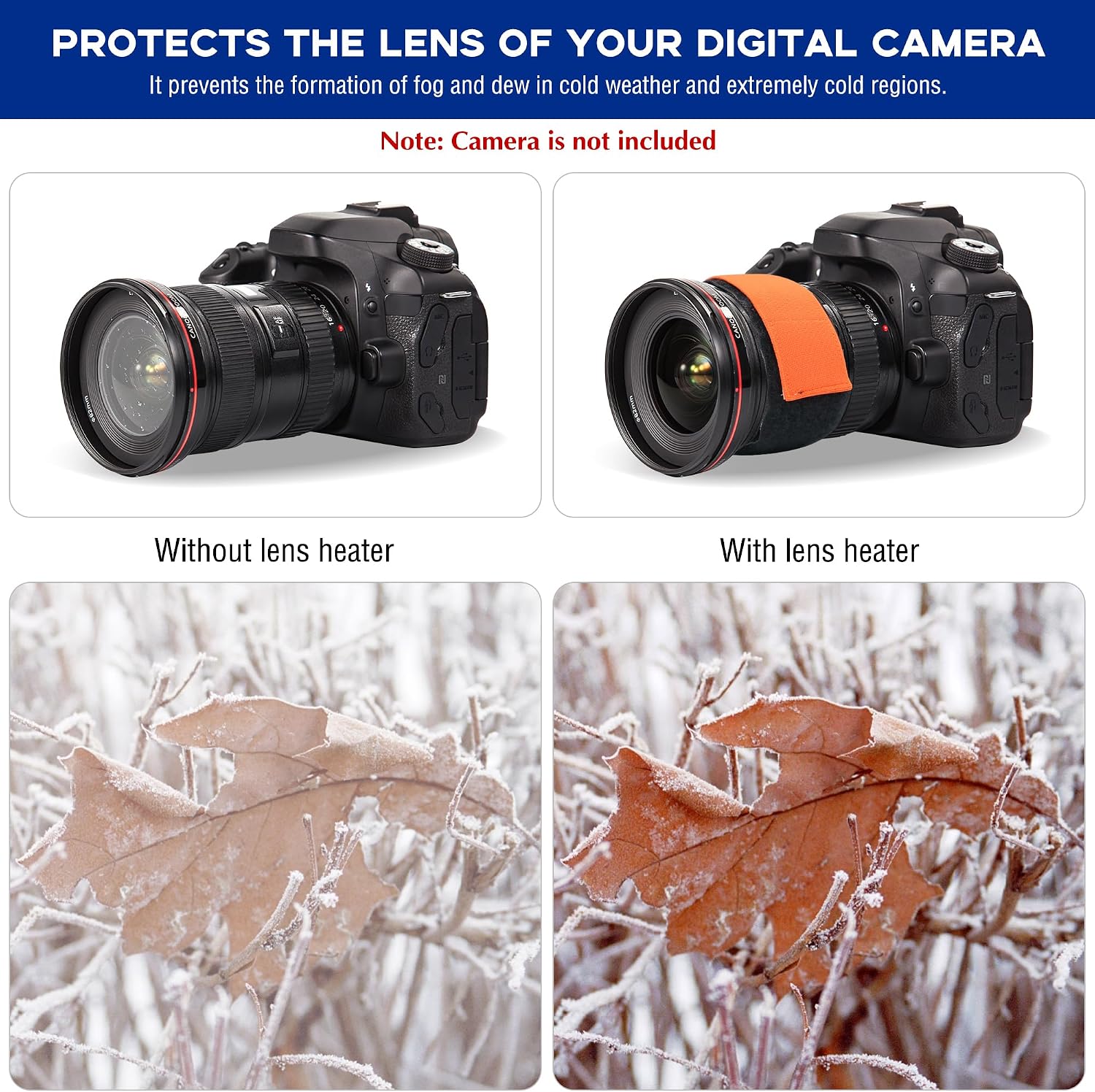 400mm DC Lens Warmer - Lens Dew Heater Strip Stepless Temperature Regulator Condensation Prevention for Telescopes Camera DSLR Telescope Eyepieces Less Than 5 inch (125mm) in Diameter