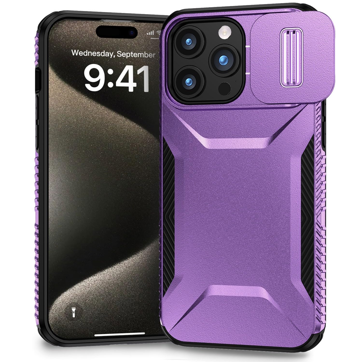 Coque iPhone 17 Air silicone rigide violette anti-choc et rayure