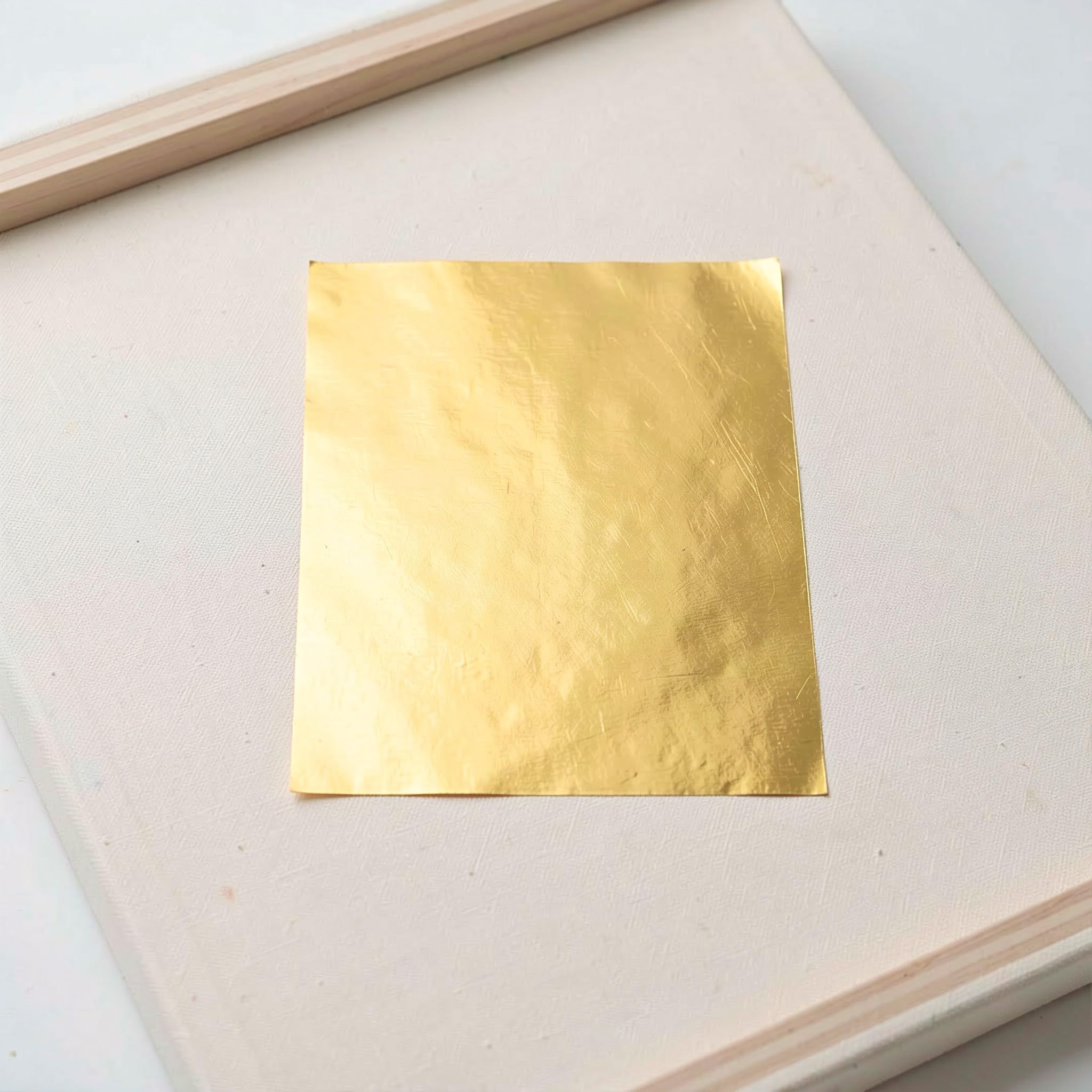 Veemoon 500 hojas de papel de imitación de lámina de oro para proyectos
