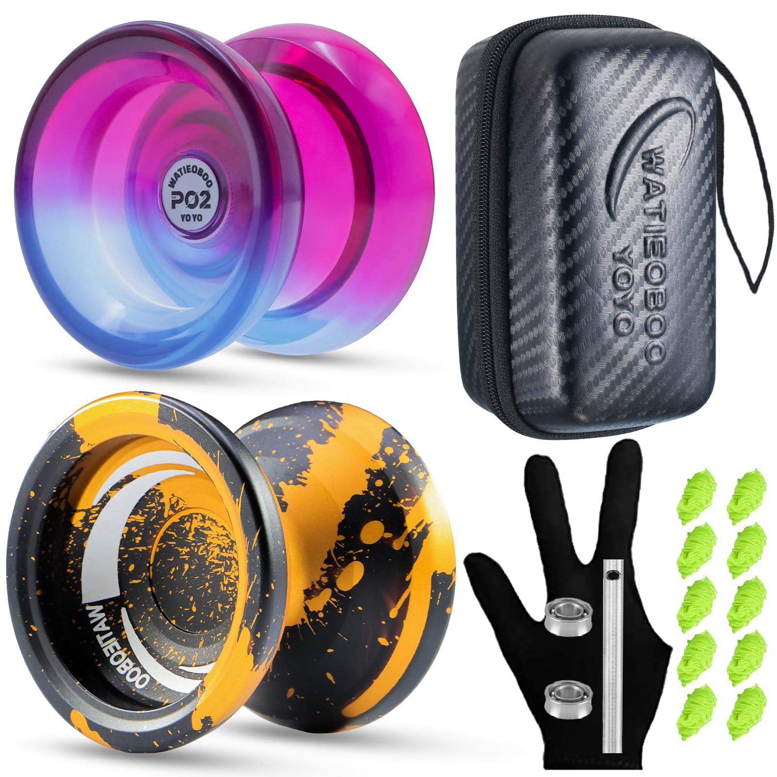 Amazon | WATIEOBOO yoyo セット 2個 (R8 メタルヨーヨ ーと P02 ツー