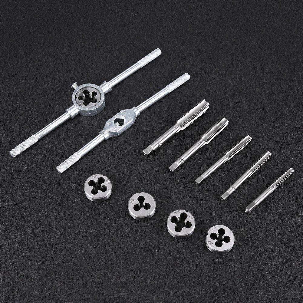 Juego De 12 Machos Y Matrices M6-M12 En Acero 45, Con Llaves Y Caja, Ideal Para Roscar Metal Blando