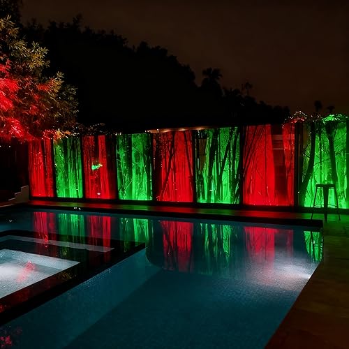 Miniatura 4 de Luz LED inteligente para arandela de pared, barra de luz lineal RGB+CCT de 120 V 168 W con control grupal e individual, temporizador, modos de