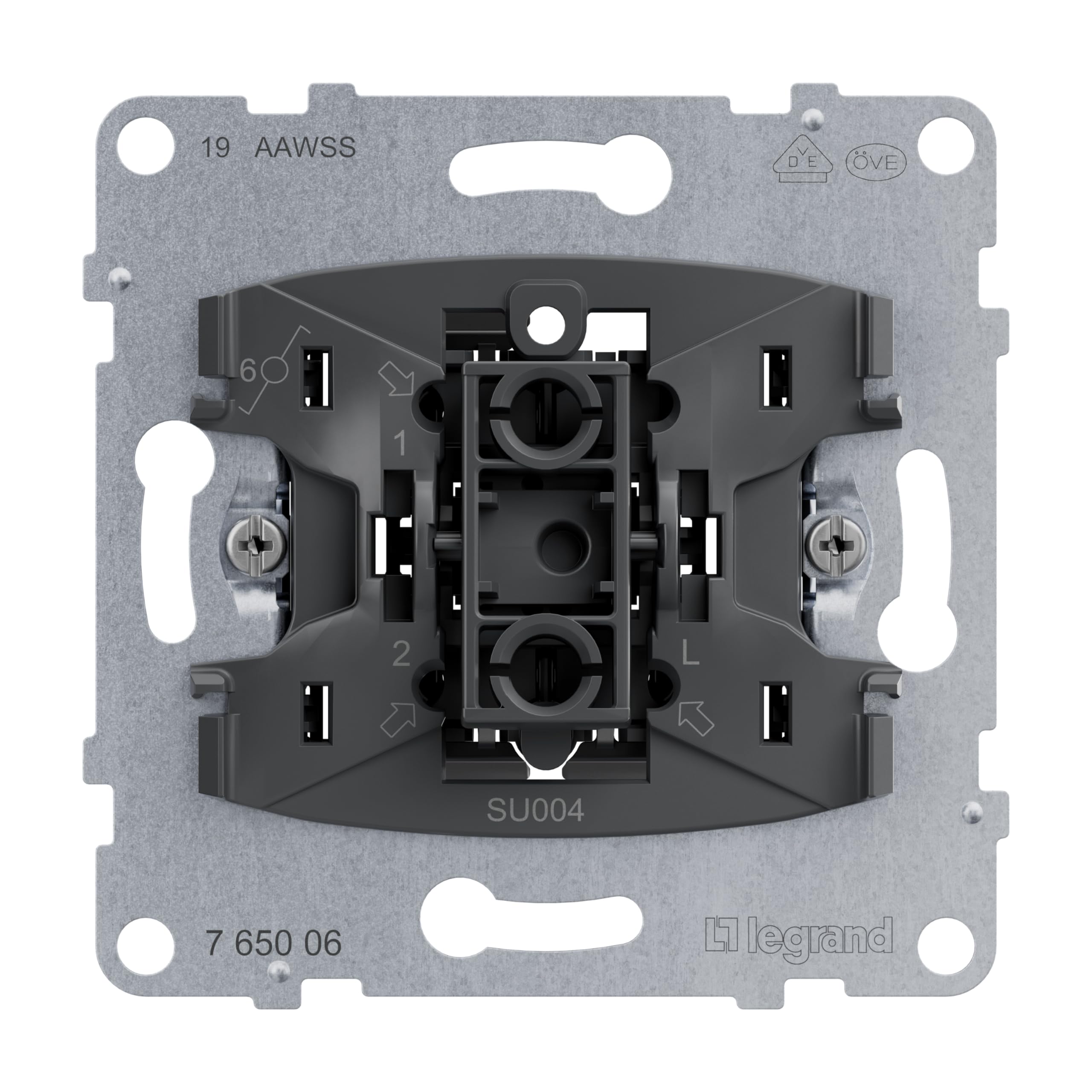 Legrand Seano Toggle Switch Black 10A LEDs Dust Cover