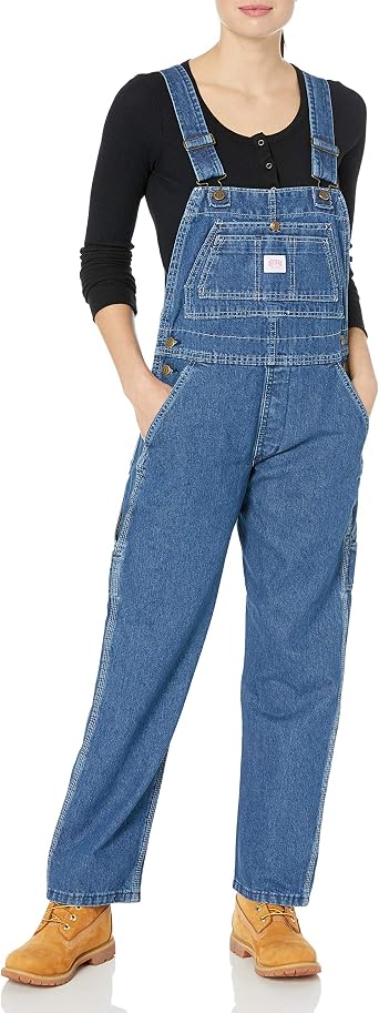 Key Apparel Women's Denim Bib Overall 