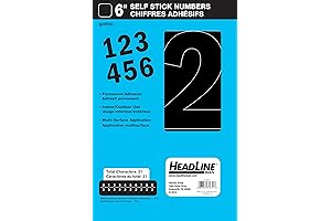 Sign 32621 Stick-On Vinyl Numbers for Clear and Effective Labeling