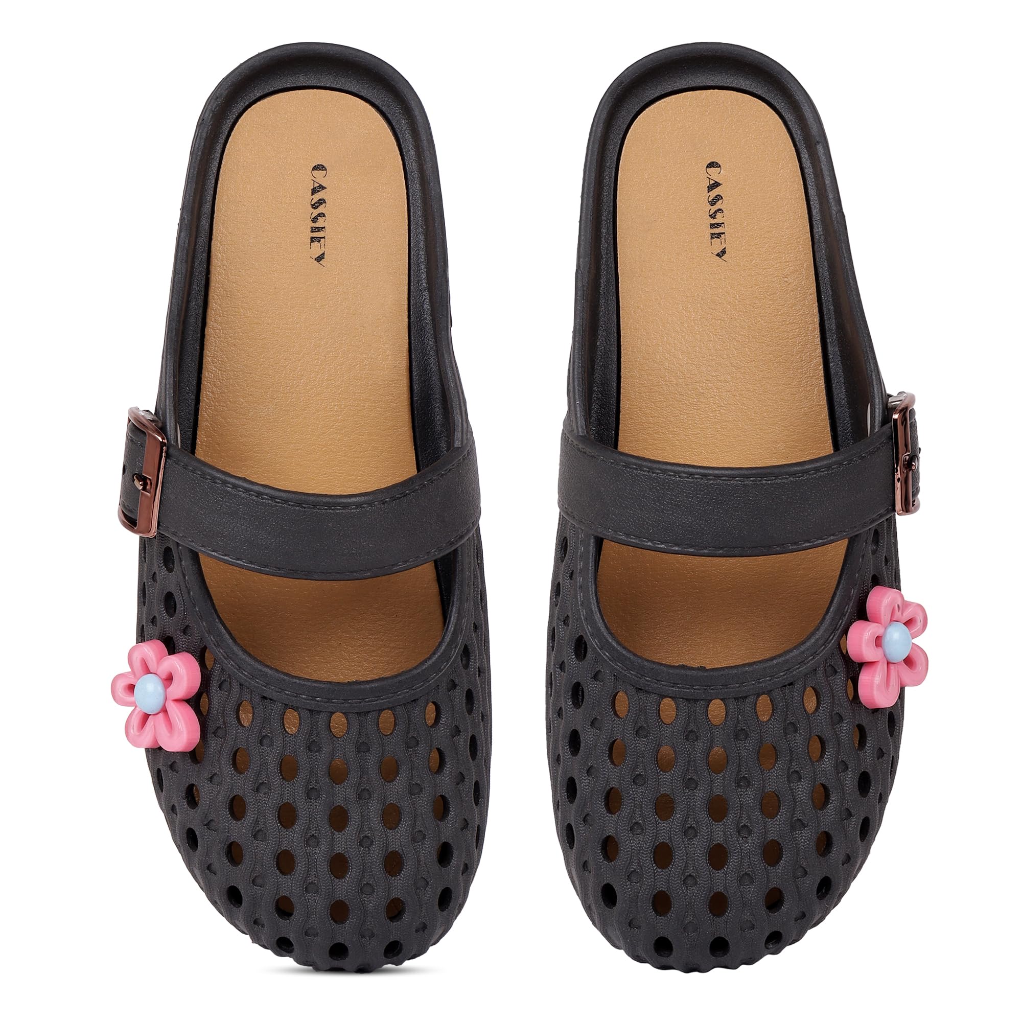 cassiey Comfortable Flat Clog Slipper with Adjustable Strap For Women-picture-32