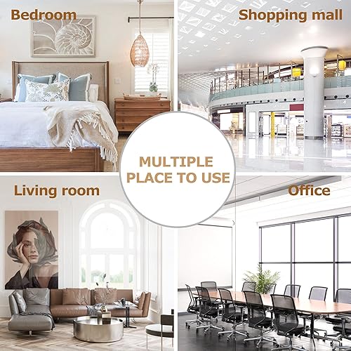 Miniatura 9 de Mesa de centro redonda de cristal, mesa de cóctel moderna, fácil de montar, con parte superior de vidrio templado y base de madera resistente,