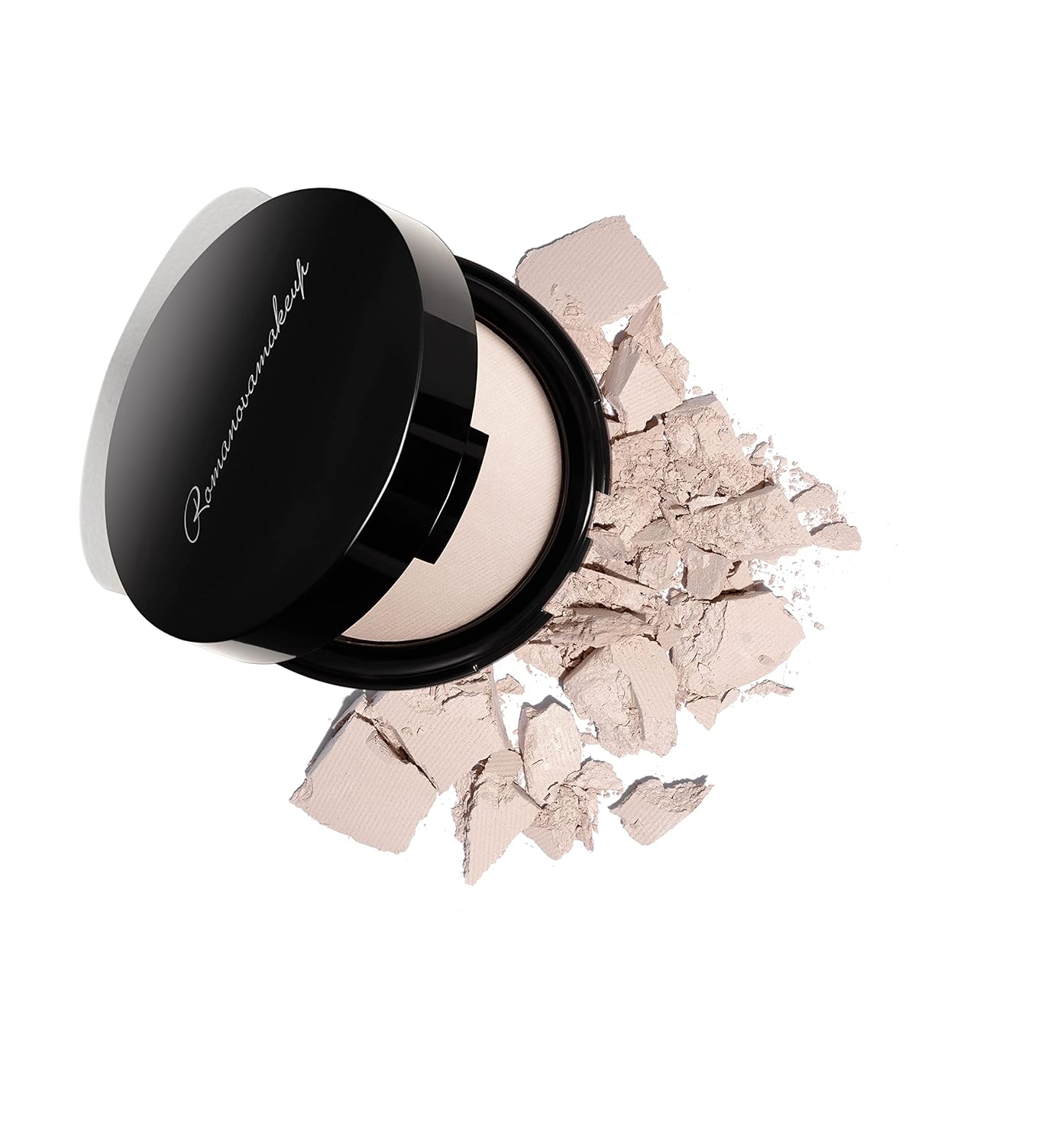 Sexy Nude Face Powder LIGHT. Shine Control, Matte Finish, Long Lasting Cover, Silky and Weightless, Brightens Skin, Fills Fine Lines, Blurs Wrinkles by Romanovamakeup. For Light Complexion Women.
