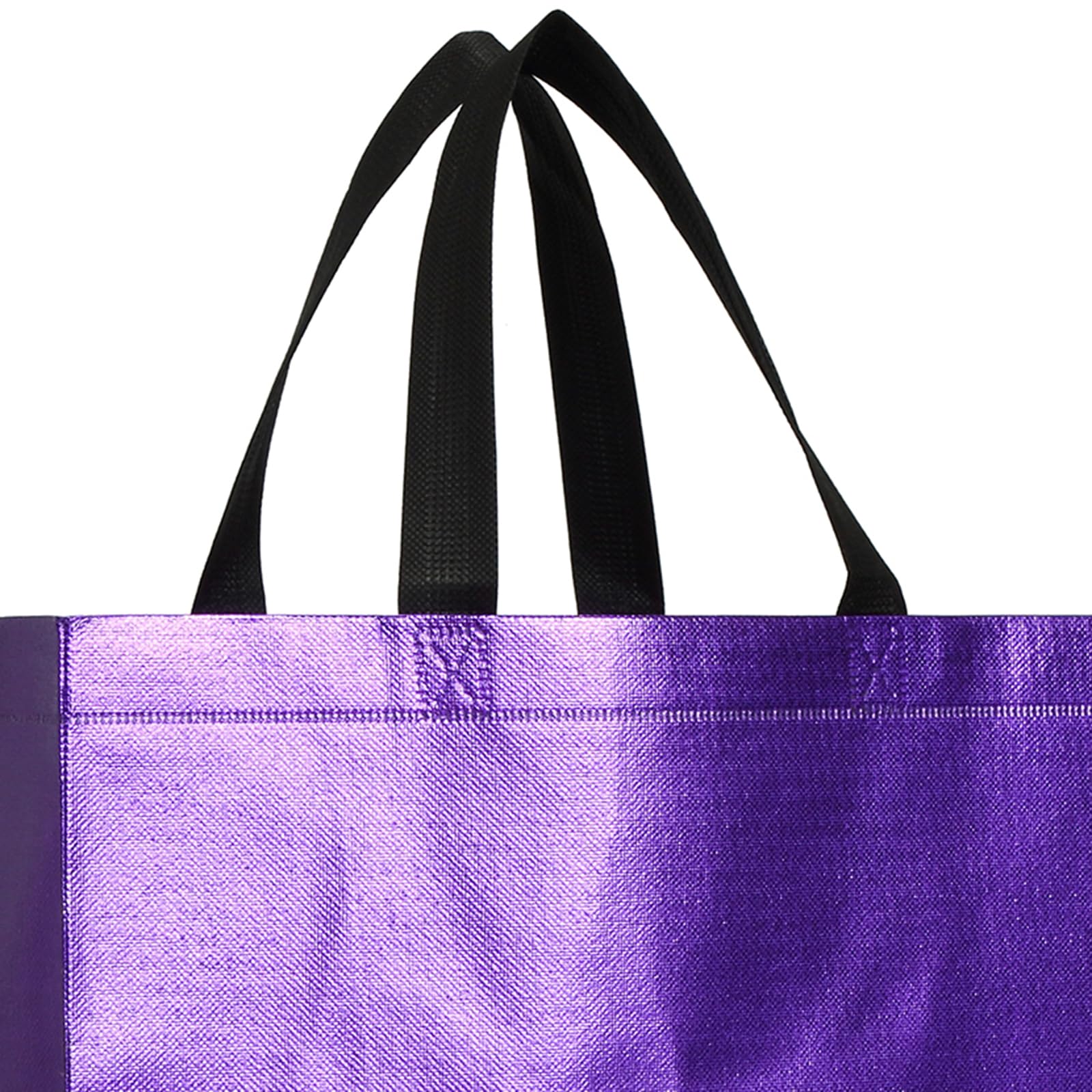 Tosnail 20 Packs Large Reusable Gift Bags with Handles, Party Favor Bag, Goodie Shopping Tote, Present Wrap for Weddings, Birthdays, Party, Event - Purple