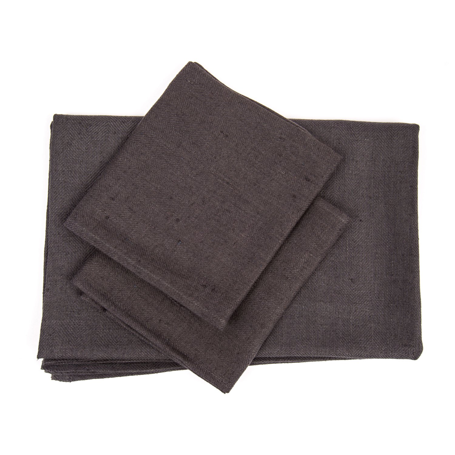 LinenMe 02565 Set Asciugamani, 2 Asciugamani Grandi e 2 Asciugamani, Grigio