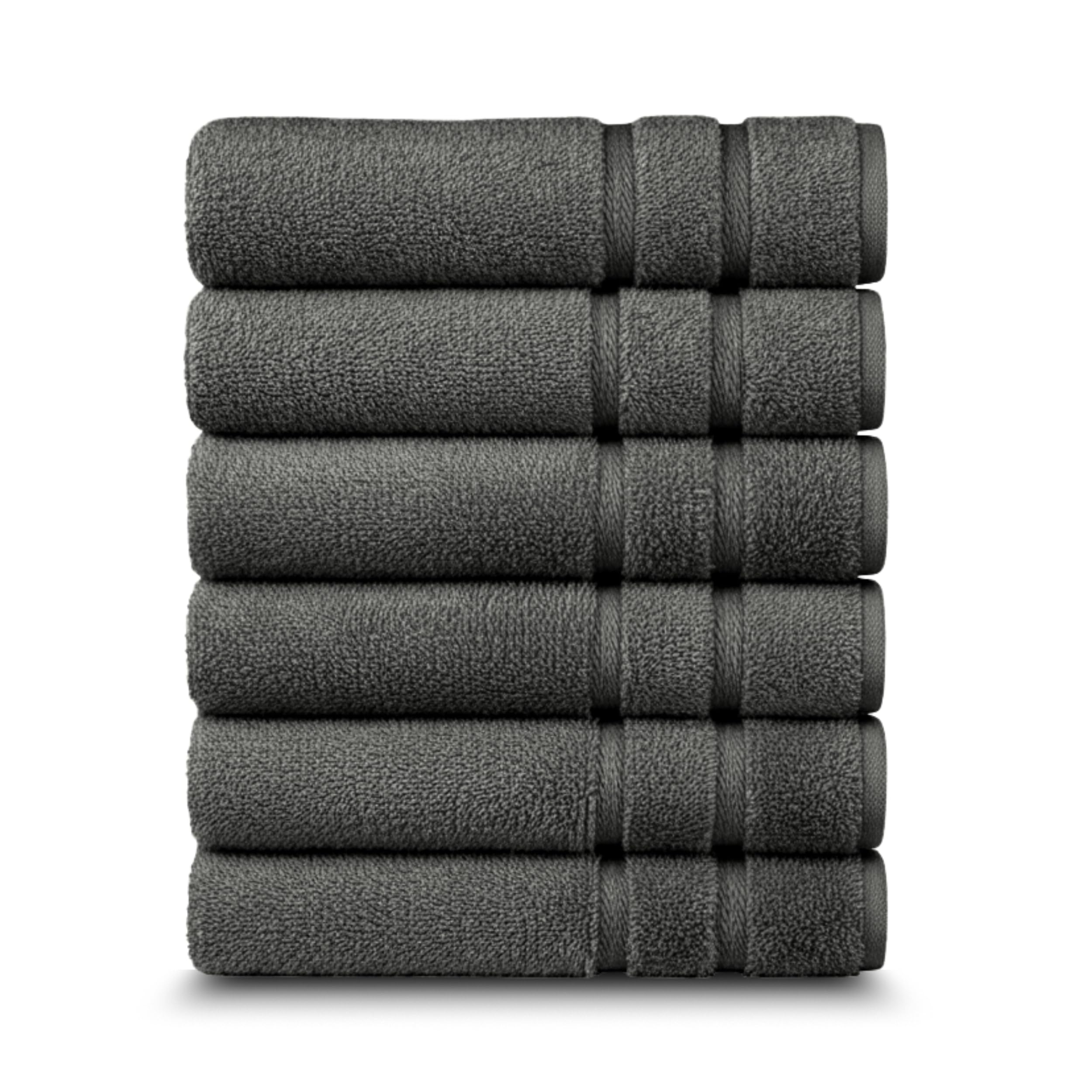Egeria Prestige - Asciugamani per ospiti, 30 x 50 cm, morbidi e assorbenti, per bagno, WC e camera degli ospiti, dimensioni compatte, lavabili in lavatrice, ideali per l'uso quotidiano, pietra