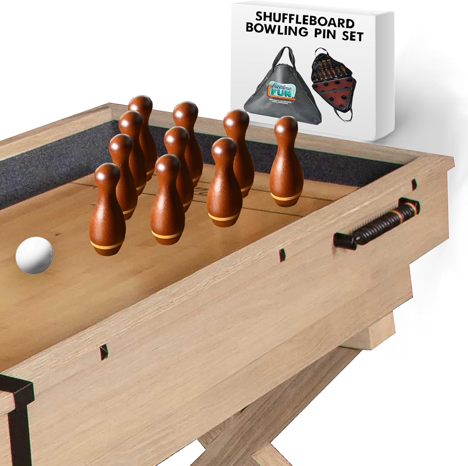 Freetime Fun Shuffleboard Bowling Pin Set