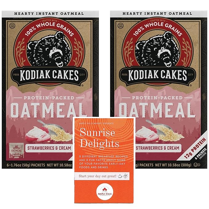 Kodiak Cakes High Protein Strawberries and Cream Oatmeal