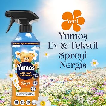 Yumoş Outdoor Effect Spray Clothes Spray Narcissus 430 Ml for Hard-to-Wash Items