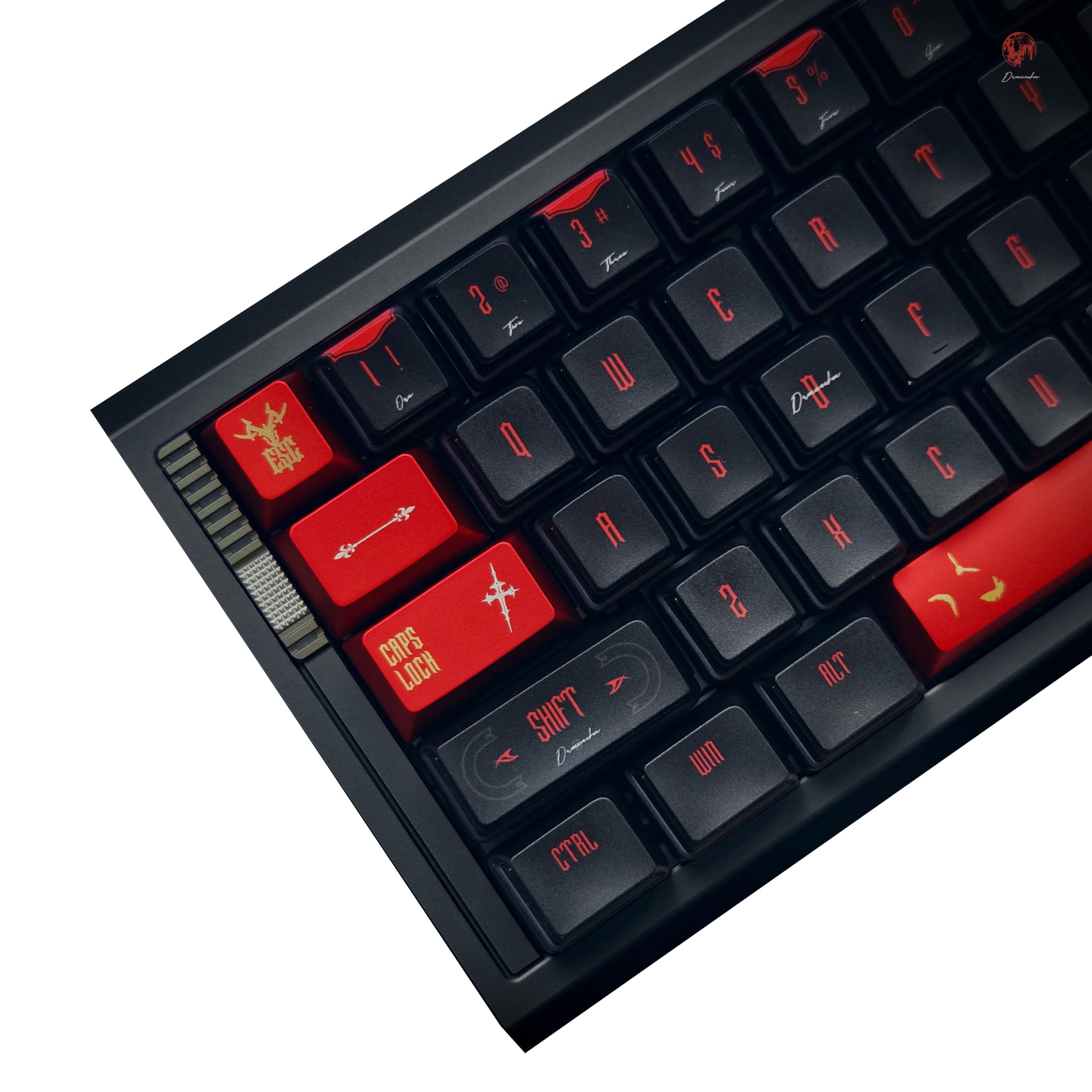 Dracula Theme Keycap Nuclear Power Profile 141+11 Key Transparent Sublimation PBT Keyboar…
