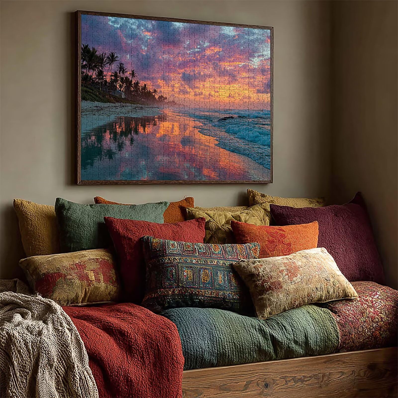 Onde Puzzle 5000 Pezzi Adulti, Puzzle Legno con Scatola 156x105cm, DIY Giochi Divertenti per Familiar, Idea Regalo Uomo e Donna, Squisita confezione Regalo, Estate Decorazioni Casa, (Paesaggio) 6-8204