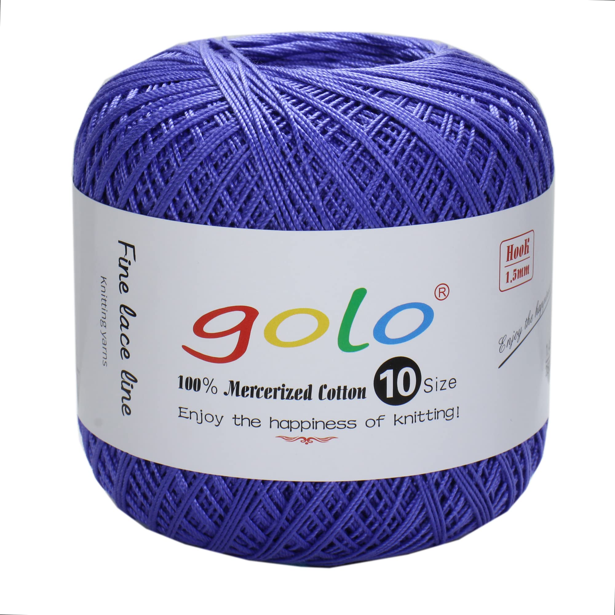 golo Crochet Thread Balls Size 10 Royal Blue Yarn for Crocheting Blue yarn-629