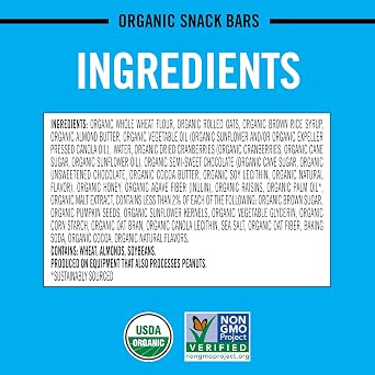 Dave's Killer Bread Trail Mix Crumble Organic Snack Bars, 4 Individually Wrapped Snack Bars