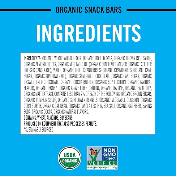 Dave's Killer Bread Trail Mix Crumble Organic Snack Bars, 4 Individually Wrapped Snack Bars