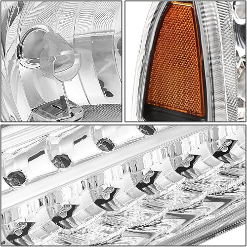 Miniatura 3 de DNA MOTORING HL-HPL-FSUP99-CH-AM Conjunto de faros delanteros, lado del conductor y del pasajero