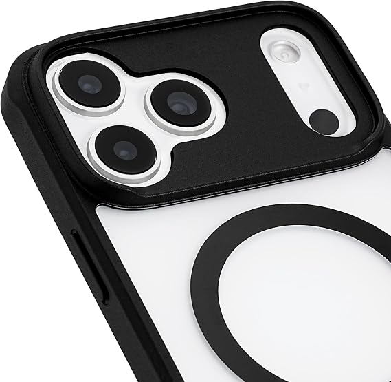 Pelican Ranger iPhone 17 Pro Max Case - MagSafe Case - Frosted Clear/Black