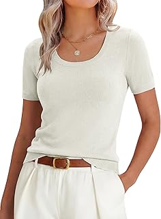 Versatile Women's Scoop Neck Knit Top for Summer & Work - Related Product | Fashion Apparel