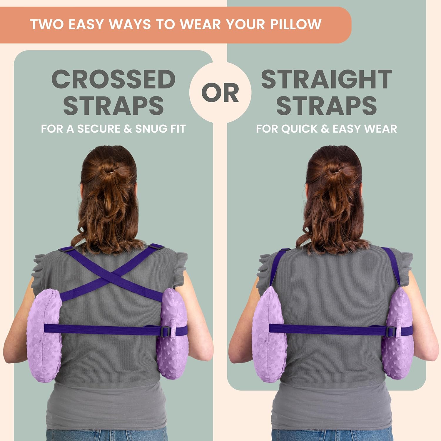 MOYOAMA Post Mastectomy Pillow Post Surgery - Wearable Chest Protection with Secure Straps, Easy-Clean Removable Cover, & Pockets - Breast Reduction/Augmentation & Double Mastectomy Recovery Supplies