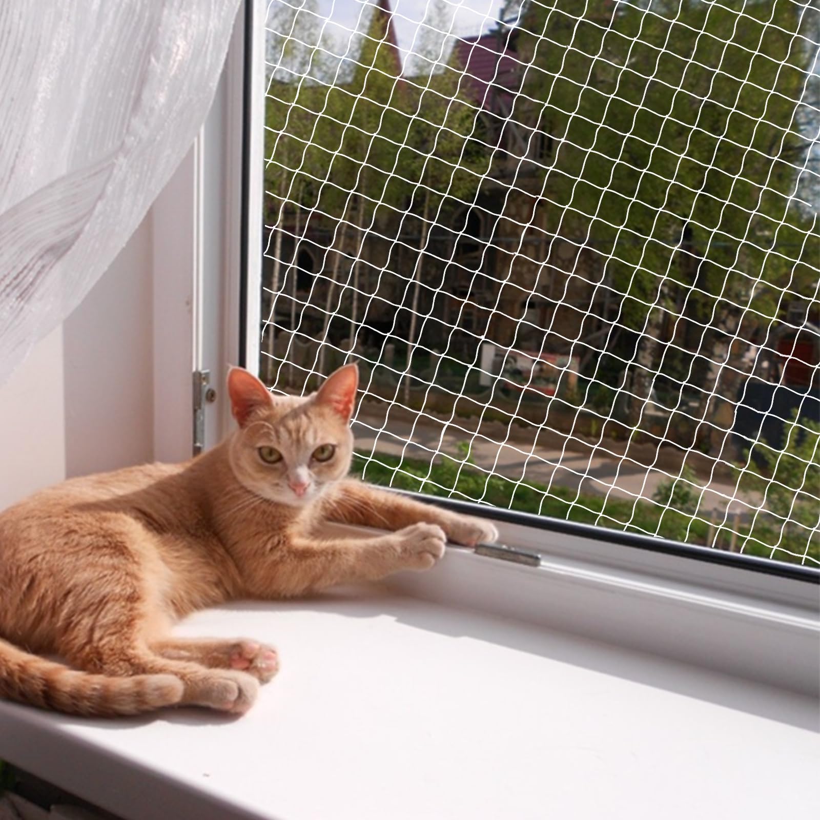 Filet De Protection Pour Chat Transparent Pour Balcon - Sans