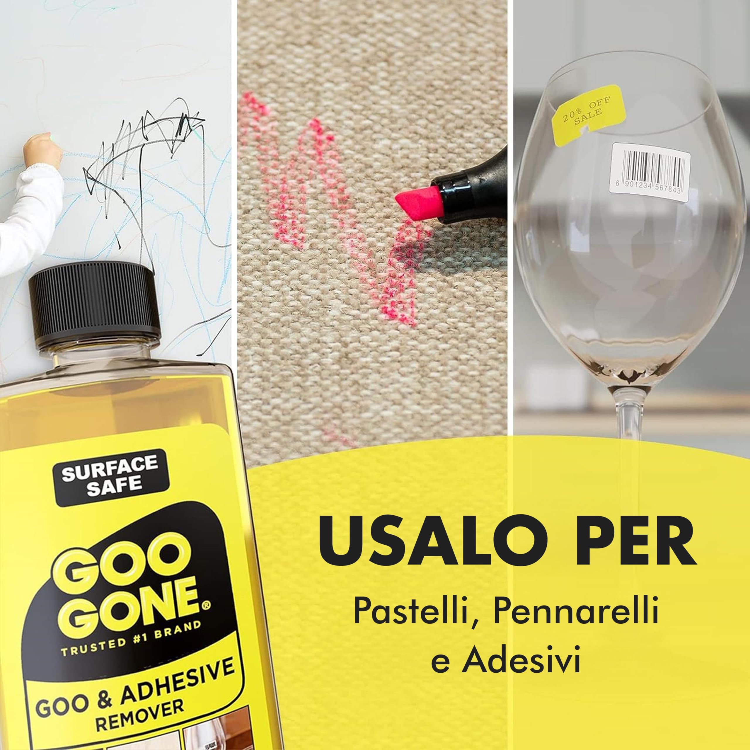 Goo Gone Original Liquid - Rimuovi Adesivi e Residui di Sticker - 237 ml