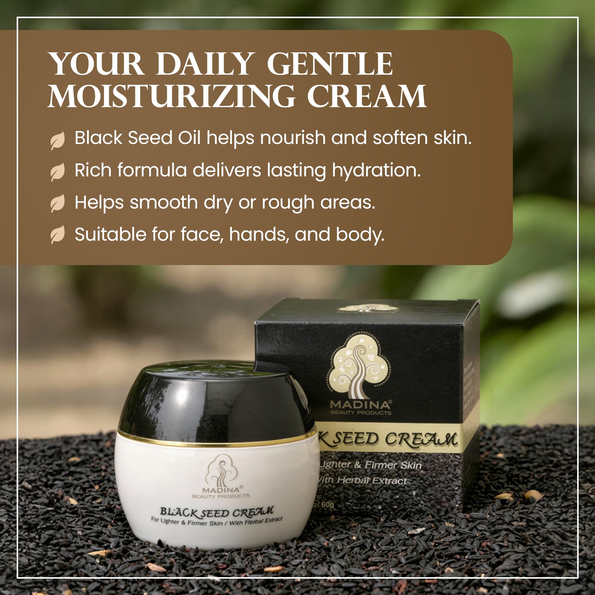 Madina Black Seed Cream Natural Moisturizer