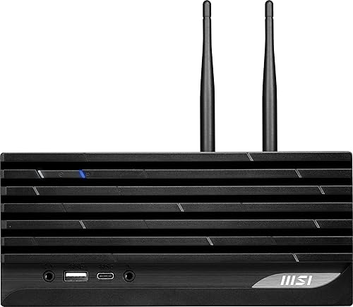 MSI PRO DP20ZA (MFF), AMD Ryzen R5-5600G, Radeon Vega 7, memoria de 8 GB, SSD de 1 TB, Wifi 5, USB tipo C, negro, Windows 11 Pro 5M-234US