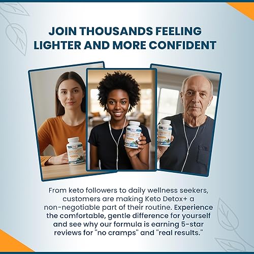 Miniatura 8 de Keto Detox+ Limpieza diaria de colon Apoya el alivio de la hinchazón, la salud digestiva y la regularidad cómoda con cáscara de psyllium, baya de