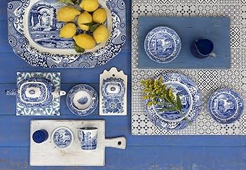 【美品】スポード　ブルーイタリアン　スーププレート ボウル（中） 5点セット スポード ブルーイタリアン スーププレート ボウル(中) 5点