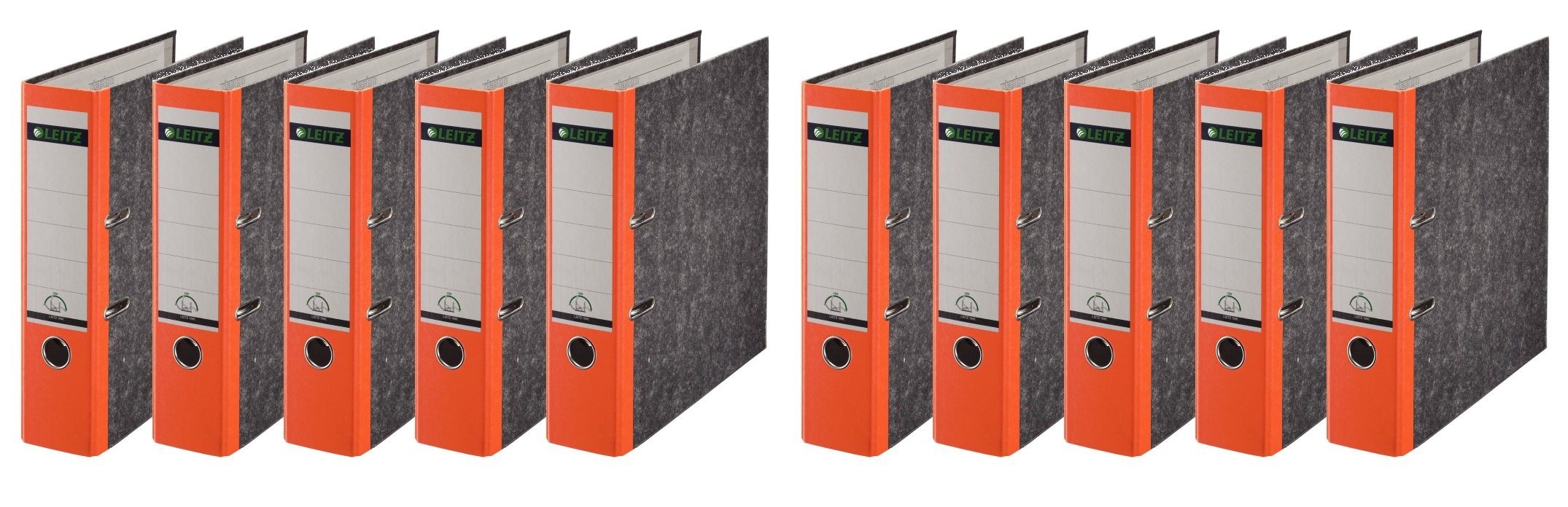 Leitz 1080/1050 Standard Ordner A4 (breit | 10er Pack, orange)