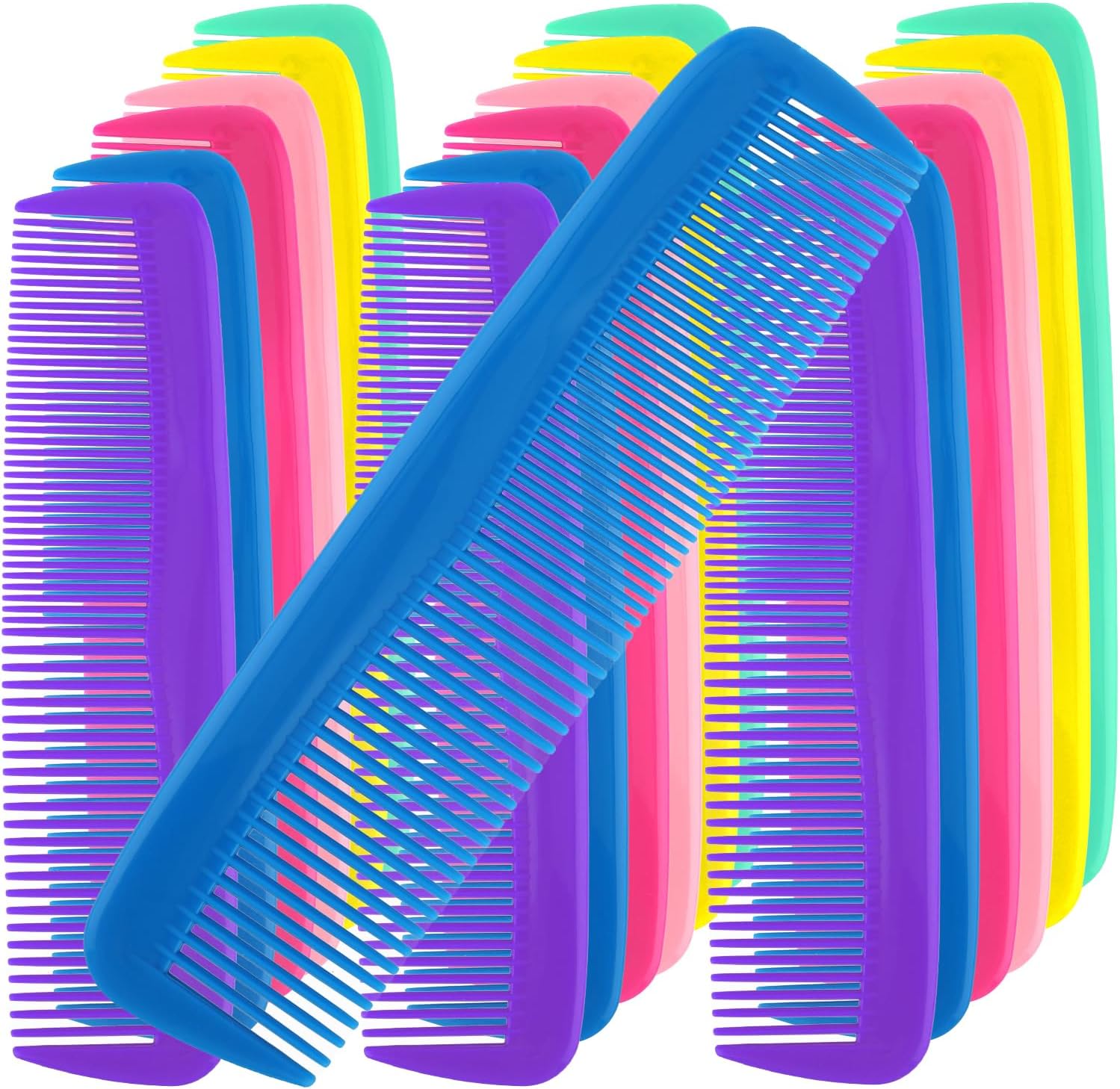 18 Pieces Hair Combs Set Plastic Pocket Combs Fine Tooth Comb Hair