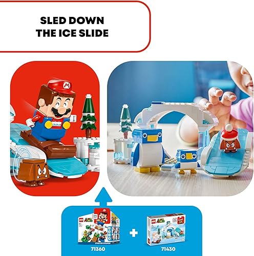 Miniatura 4 de LEGO Super Mario Penguin Family Snow Adventure - Juego de expansión para niños, incluye una figura de Goomba y pingüino bebé, regalo para jugadores,