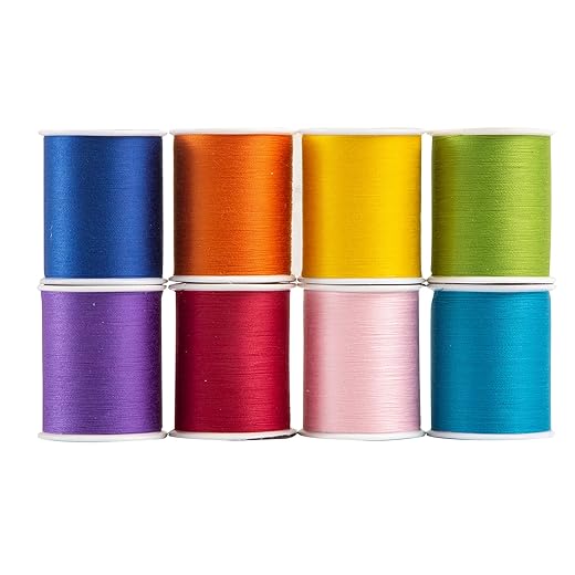 Superior Threads Sew Complete Polyester Sewing Quilting Thread 300 Yard Spool 8-Pack (Summer)