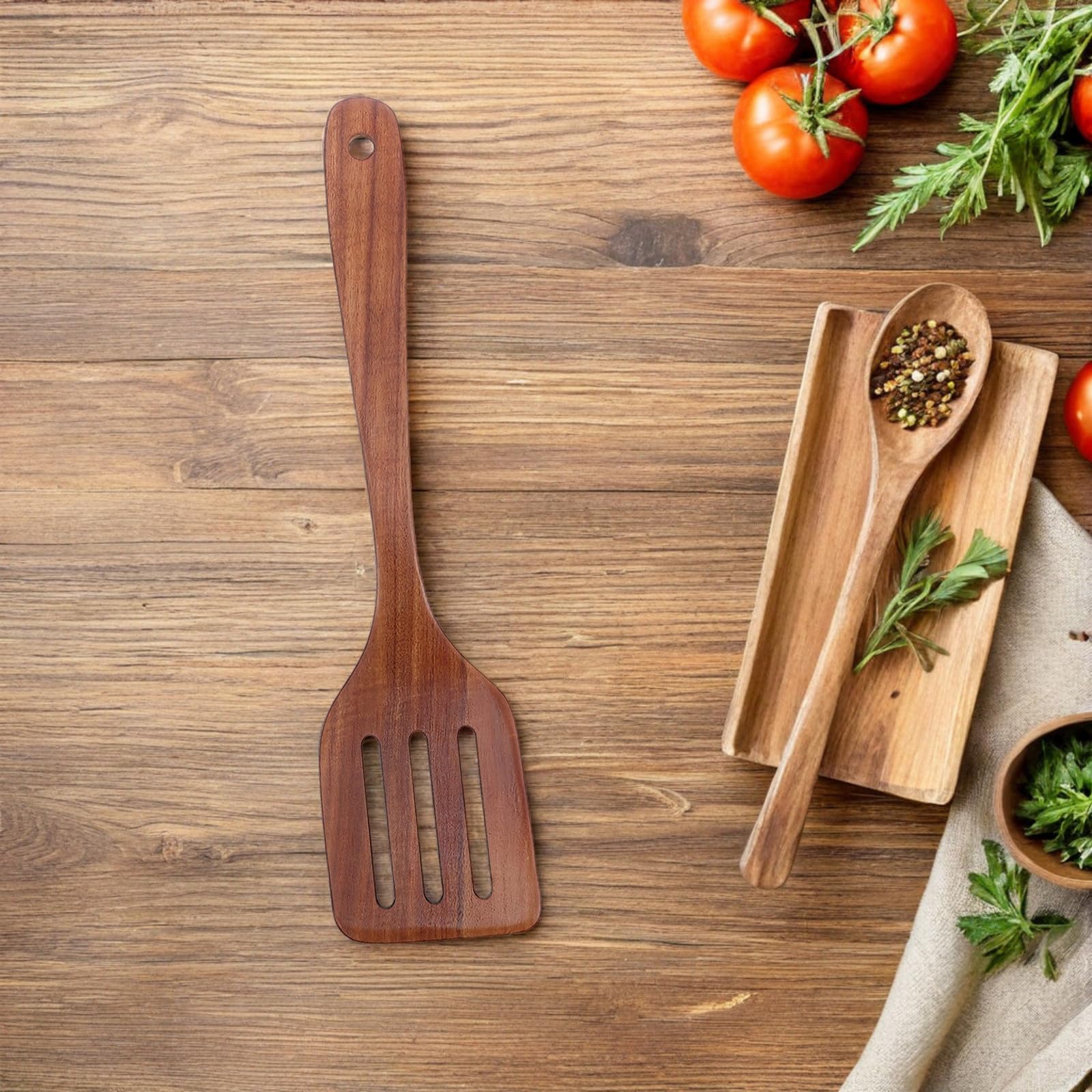TOYANDONA Holzlöffel-Set Mit Pfannenwender Rührlöffel Und Kochlöffel Aus Holz Für Küchenutensilien Spatel-Set Für Vielseitige Koch Und Rühraufgaben