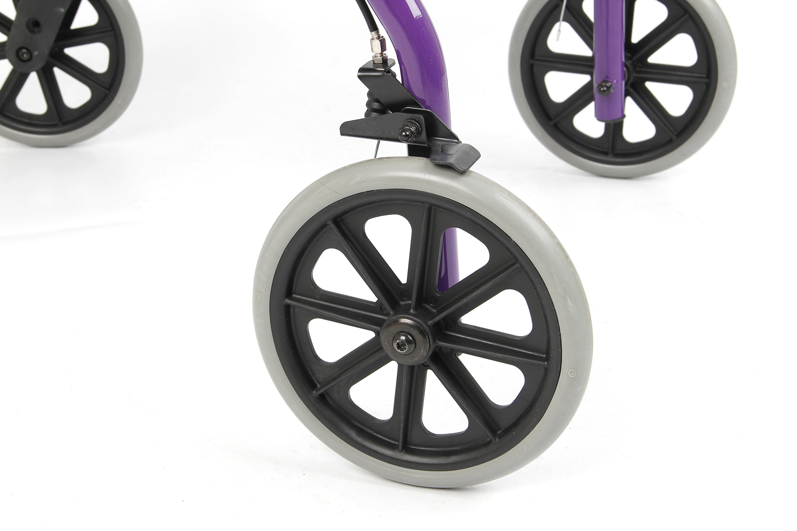 Days Lightweight Folding Four Wheel Rollator Walker with Padded Seat